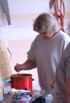 Stirring the dyepot