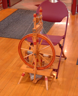 Castle wheel painted red on rim
